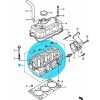 Maruti hengerfej (szelepvezetőkkel, fagydugókkal) 11110M84301