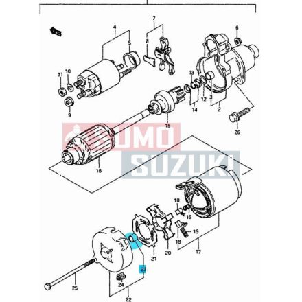 Maruti öninditó persely, Zadný pajzs 31172-51A10