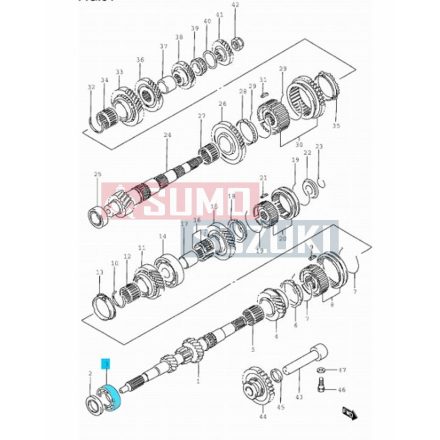 Suzuki Ložisko čapu hriadeľa 09262-22031 NSK JAPAN