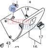 Patent čierny Suzuki Ignis, szélvédő előtti rács; Alto (kesztyűtartó patent) 09409-07019-5PK