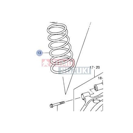 Suzuki Splash Pružina pre tlmič Predný 41111-51KA1