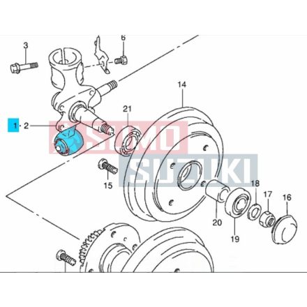 Suzuki Swift '90-03 Zadný Náboj kola, otoč tengelycsonk szilent