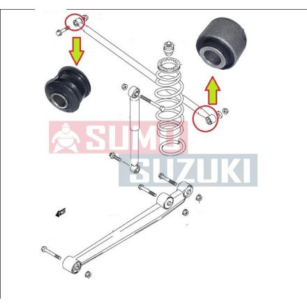 Zadný Štabilizátor rúd kar szilent Sada Ignis Wagon R Alto 2009 46300-83E10 