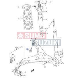 Suzuki Swift Zadný lengőkar Šrób Zadný szilentnél