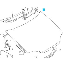   Suzuki Swift 1990-1996 Kapota géptető, alapozott 57300-80E00