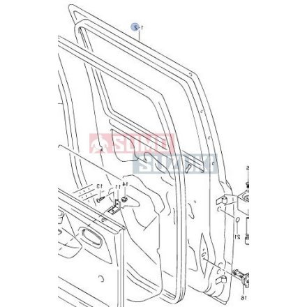 Suzuki WagonR+ Lavé zadné dverecsak GLX felszereltség 68004-83E30