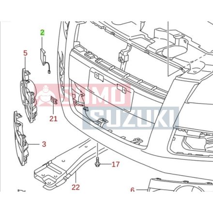 Suzuki Splash Ťažné oko, vlečné oko takaró 71712-51K00