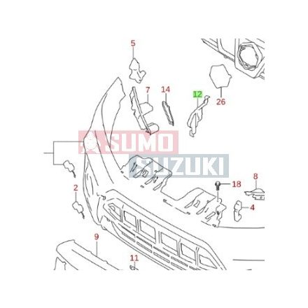 Suzuki Vitara púzdro pravý 71781-54P00-E