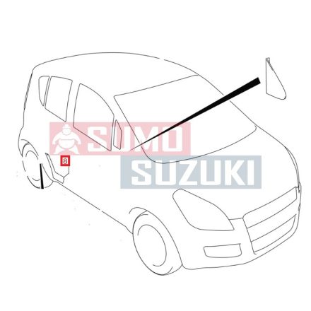 Suzuki Splash prah  matrica Pravý Zadný 77131-51K00