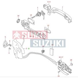   Suzuki VitaraCentrálný zámok Lavý Predný  dvere 82202-54P11